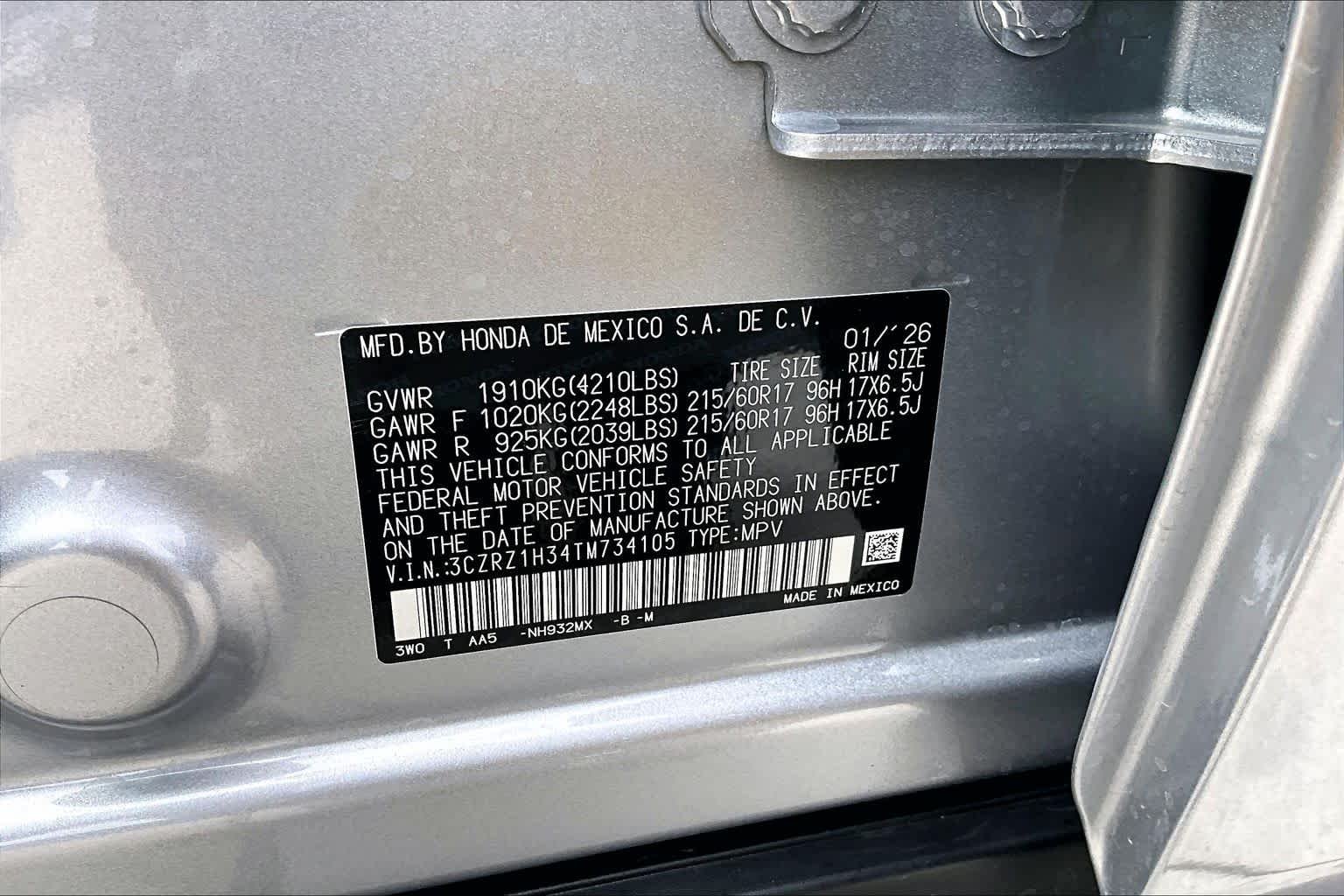 Used 2026 Solar Silver Metallic Honda LX image 34