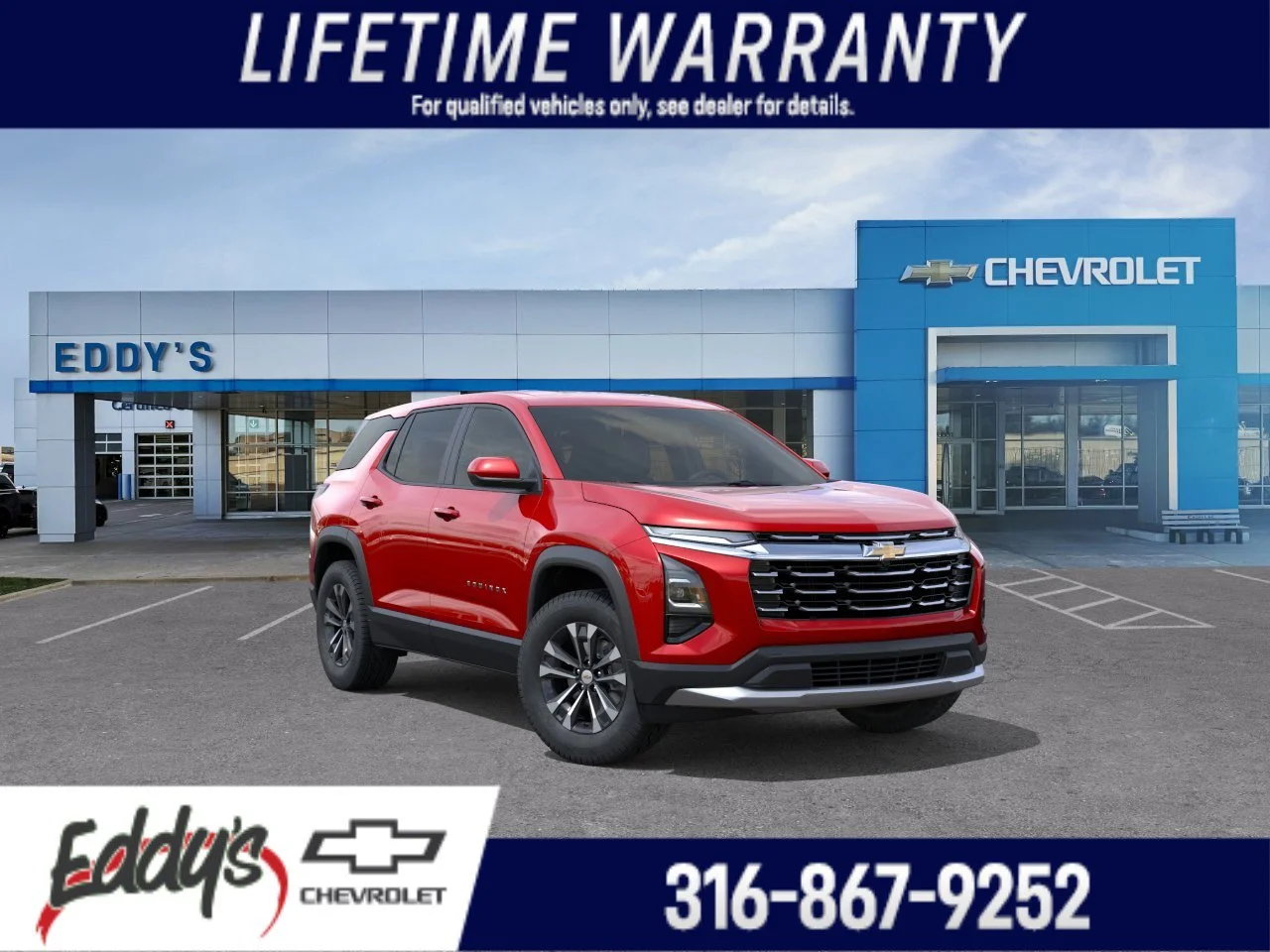 New 2027 Radiant Red Tintcoat Chevrolet FWD LT image 1