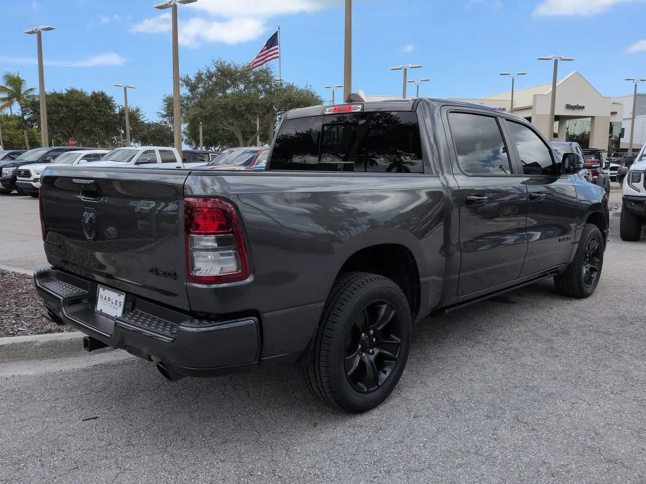 Used 2024 Granite Crystal Metallic Clearcoat Ram Big Horn image 5