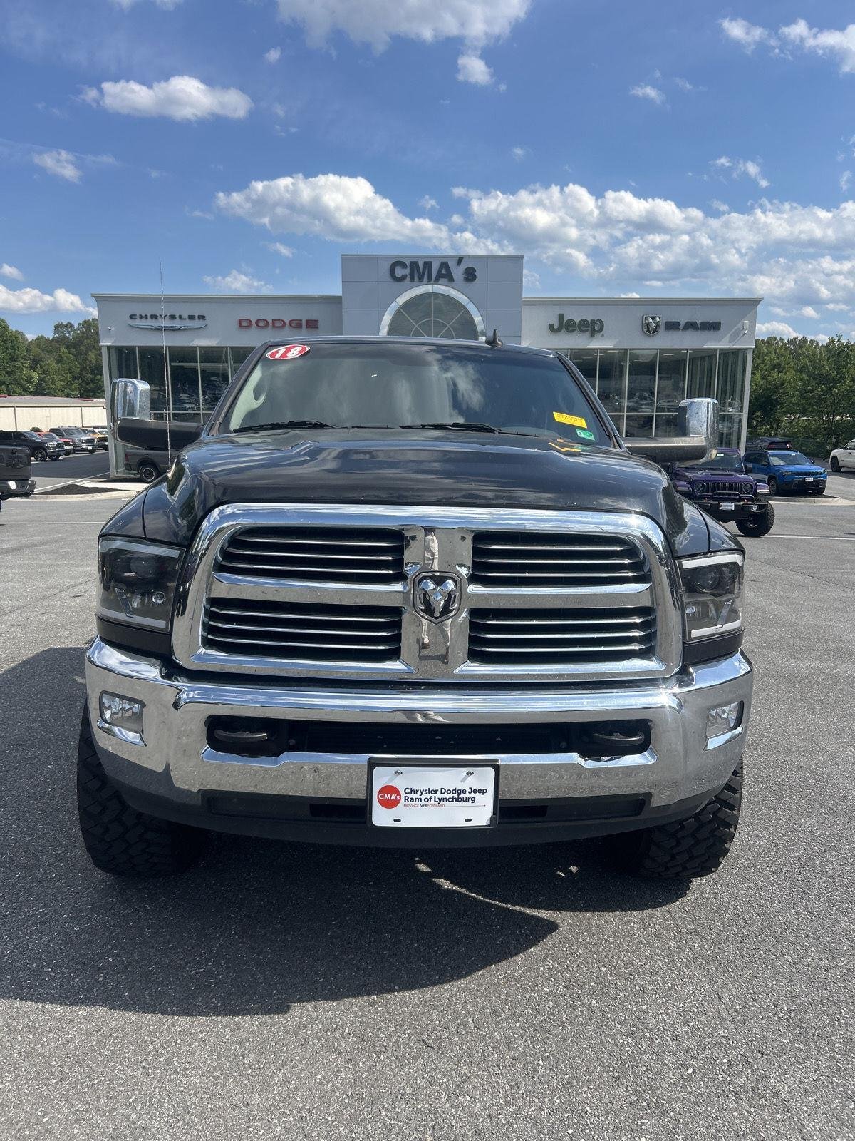 Used 2018 Brilliant Black Crystal Pearlcoat Ram Big Horn image 2