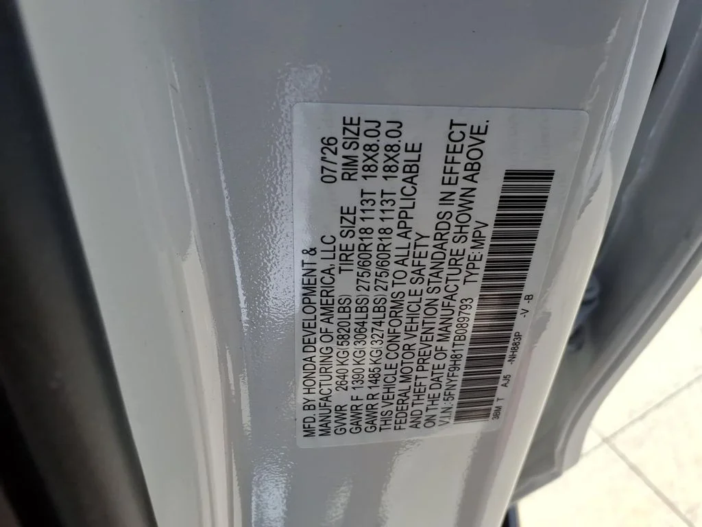 New 2026 Platinum White Pearl Honda TrailSport Blackout Elite image 19