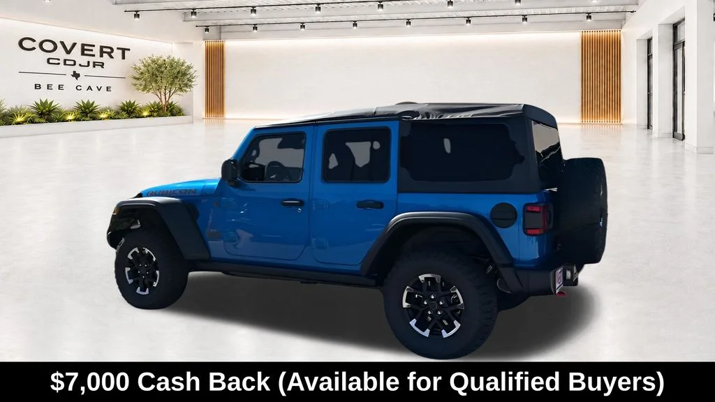 New 2026 Hydro Blue Pearl-Coat Exterior Paint Jeep Rubicon image 8