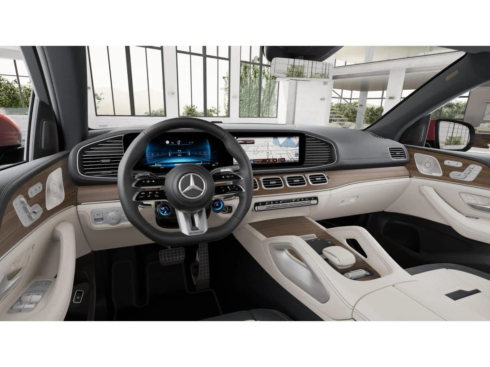 Used 2024 MANUFAKTUR Cardinal Red Metallic Mercedes-Benz AMG® GLE 53 image 2