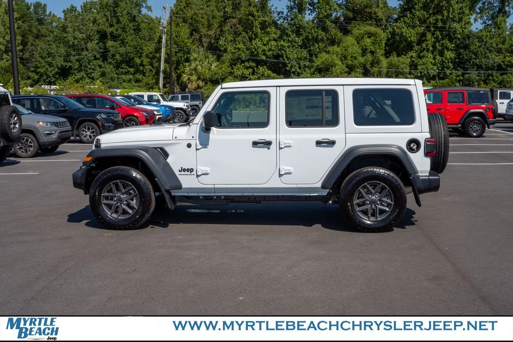New 2026 Bright White Clear-Coat Exterior Paint Jeep Sport S image 3
