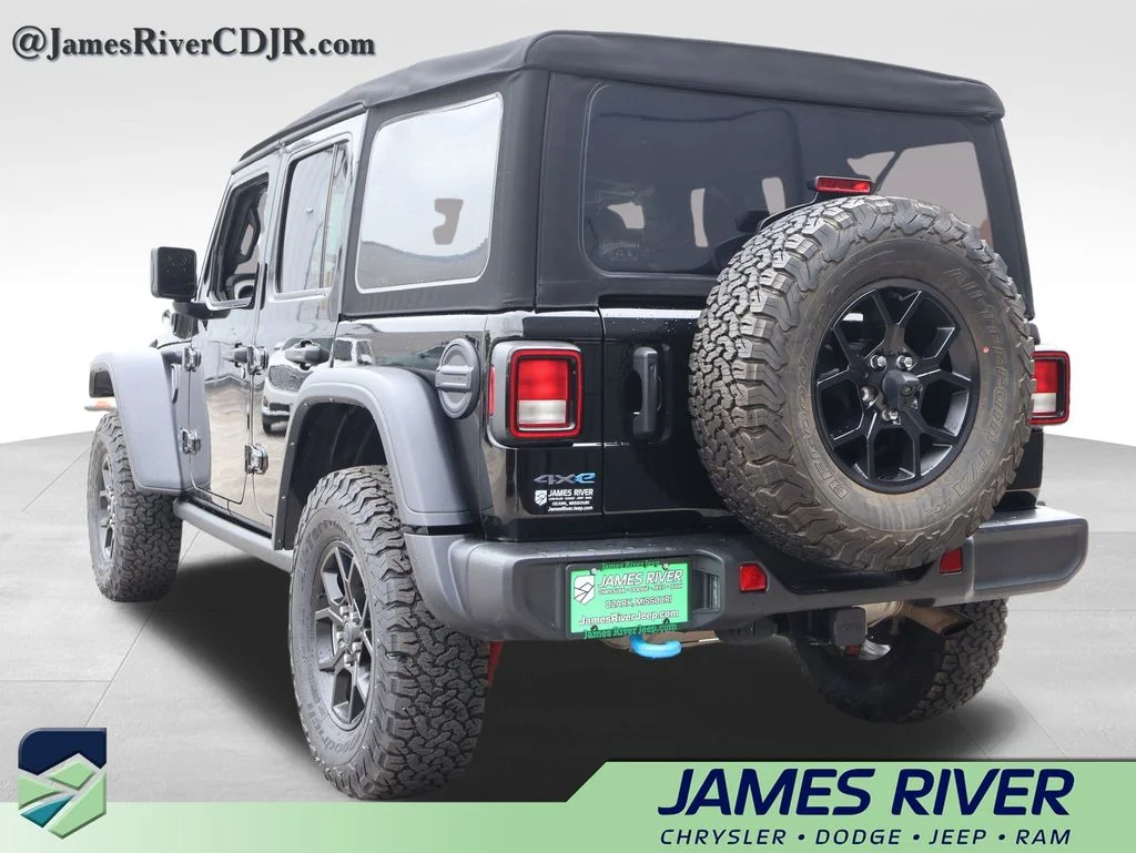 Used 2024 Black Jeep Willys 4xe image 3