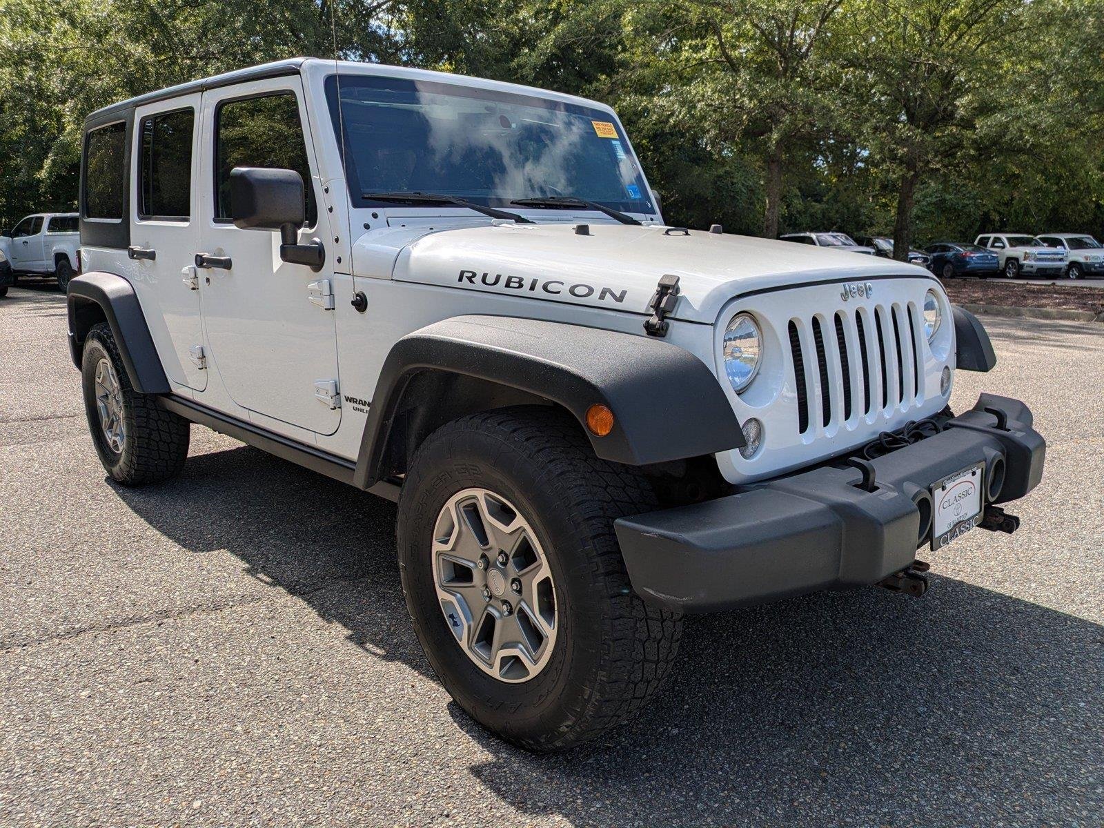 Used 2015 Bright White Clearcoat Jeep Rubicon image 2