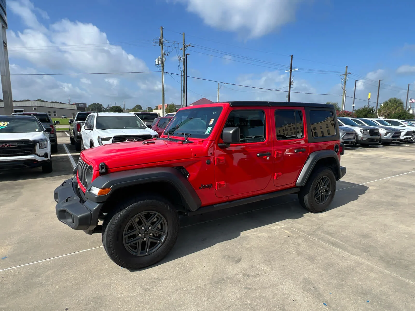 Used 2025 Firecracker Red C Jeep Sport S image 3