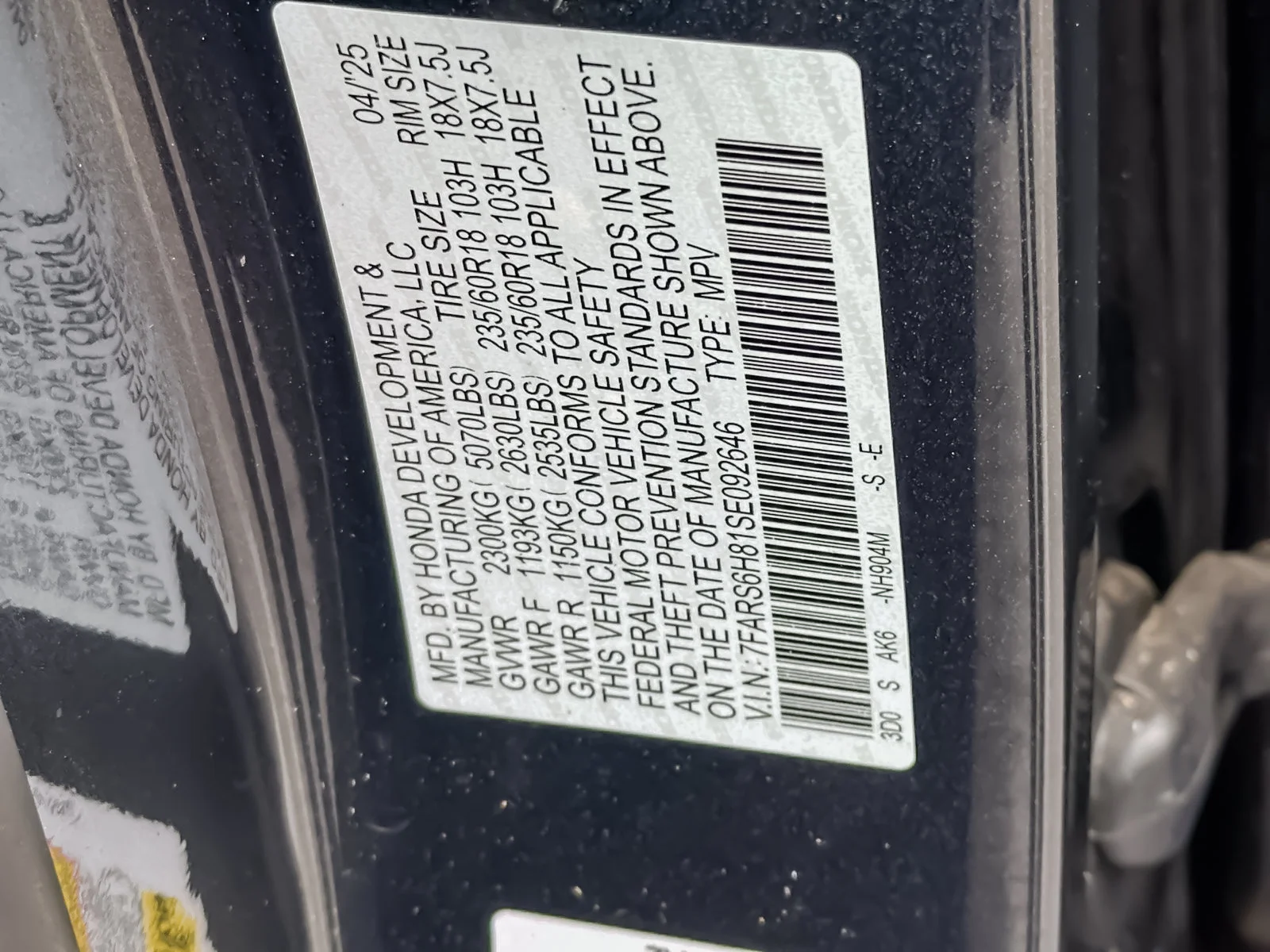 Used 2025 Blue Honda Sport-L image 27