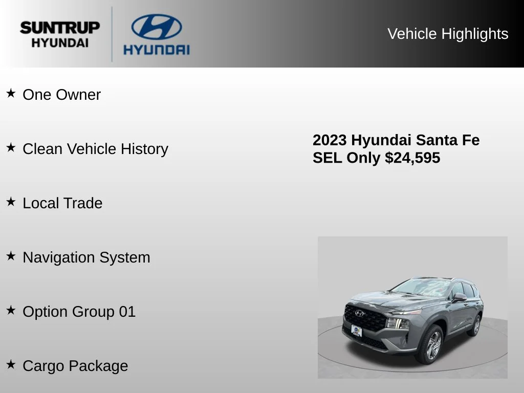 Used 2023 Hampton Gray Hyundai SEL image 8