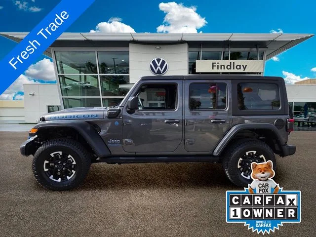 Used 2024 Gray Jeep Rubicon 4xe image 3