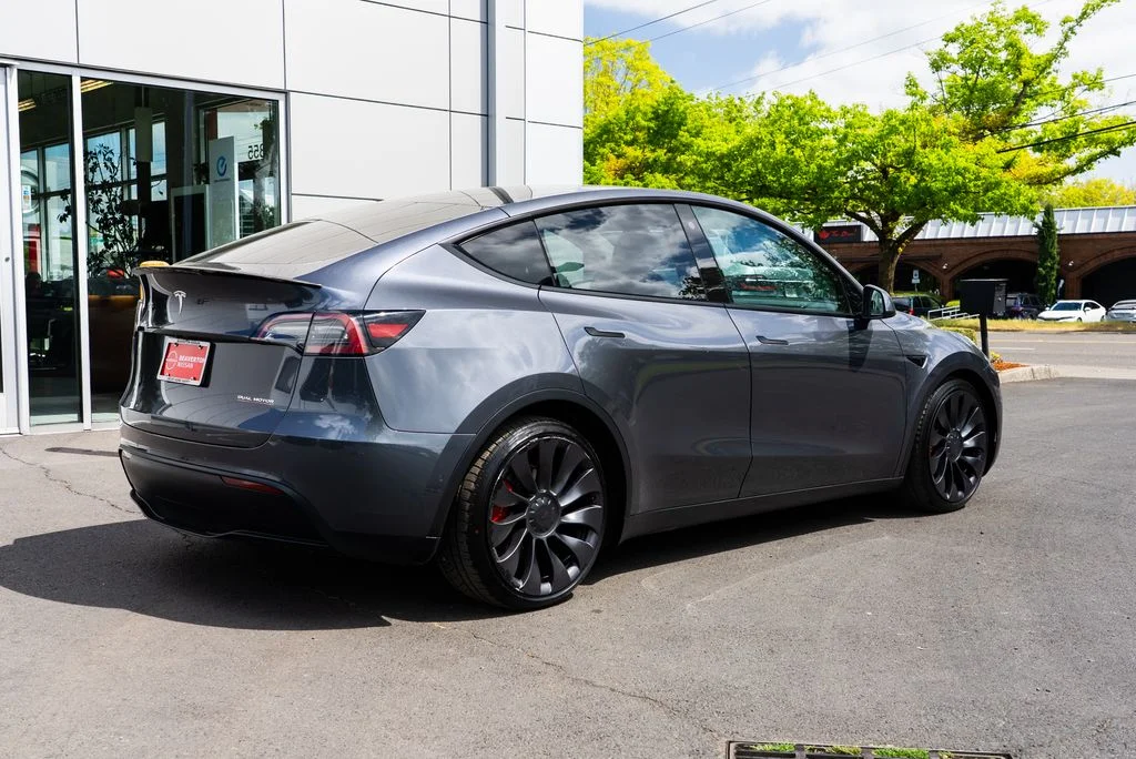Used 2022 Gray Tesla Performance image 6