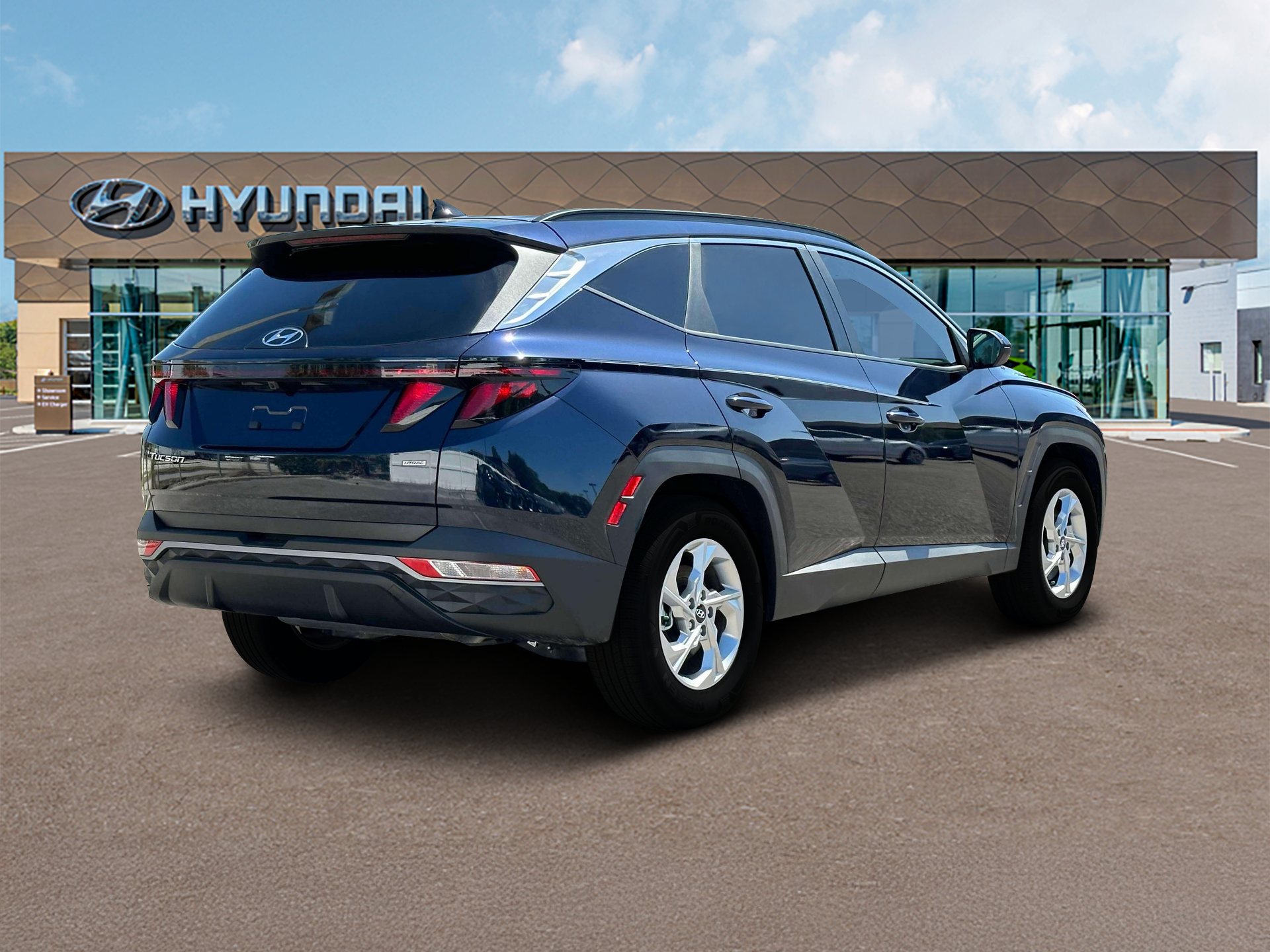 New 2024 Blue Hyundai SEL AWD image 7