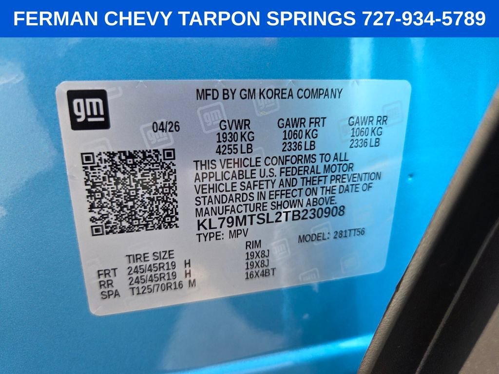 New 2026 Marina Blue Metallic Chevrolet RS image 23