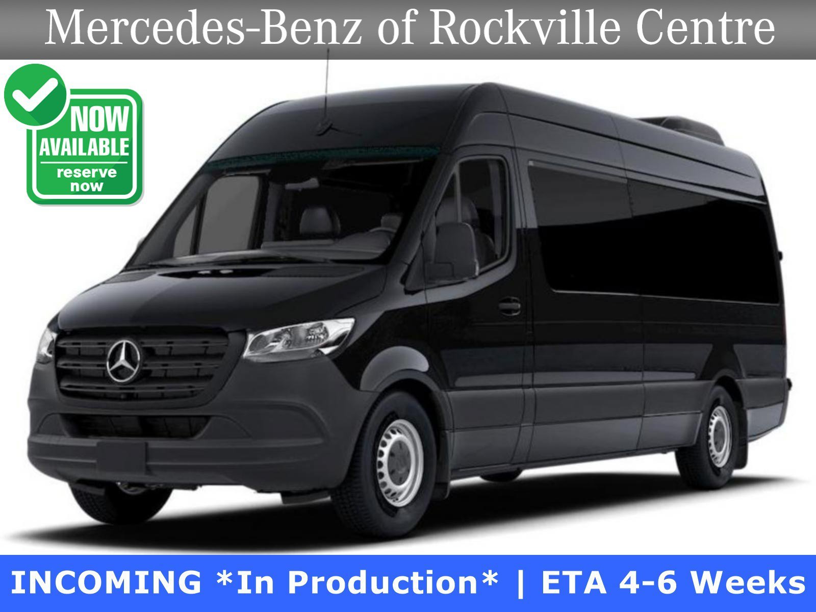 New 2026 Jet Black Mercedes-Benz 2500 High Roof I4 Diesel HO 170 RWD image 1