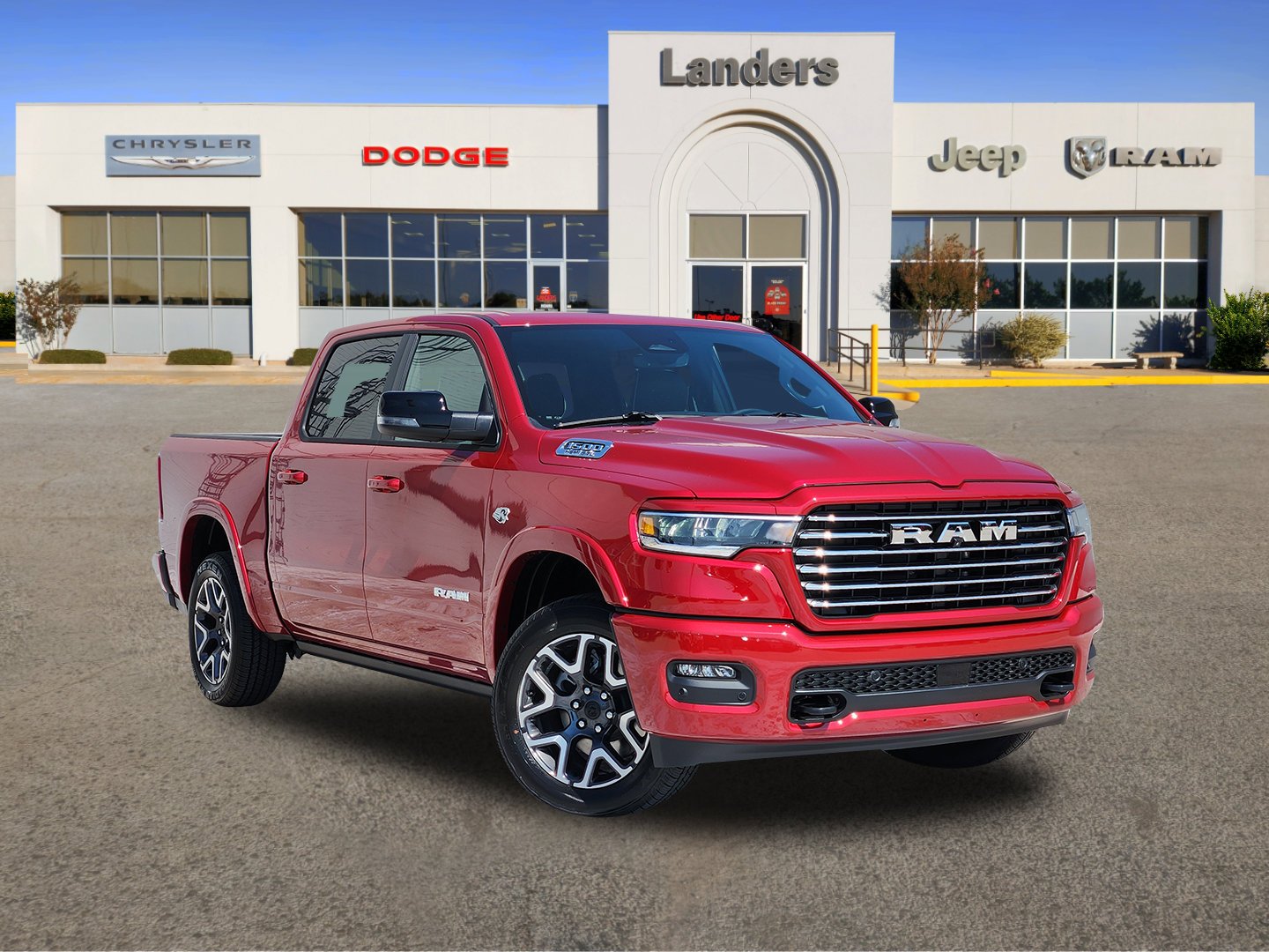 New 2027 Molten Red Pearl-Coat Exterior Paint RAM Laramie image 1