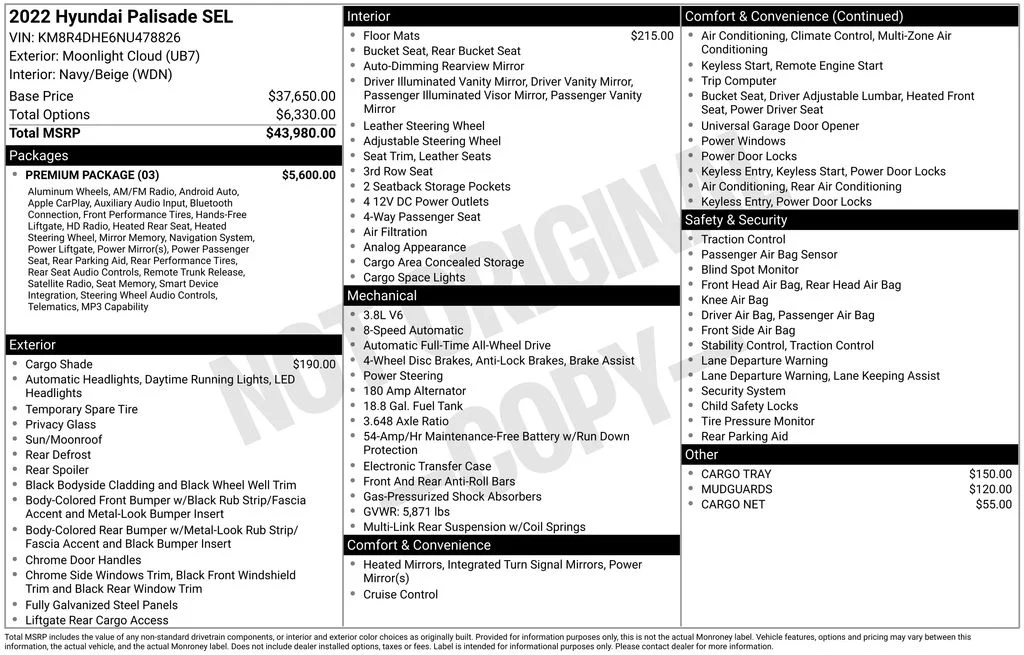 Used 2022 Blue Hyundai SEL image 17