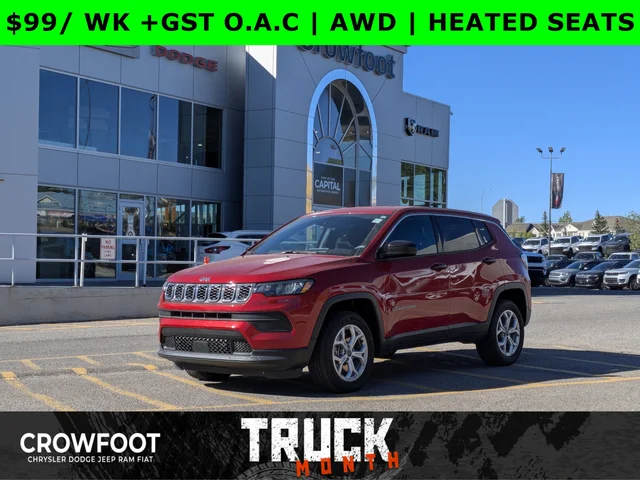 2025 Jeep Compass Sport - - Forward Collision Warning - LED Head Lamps - Heated Seats and More!