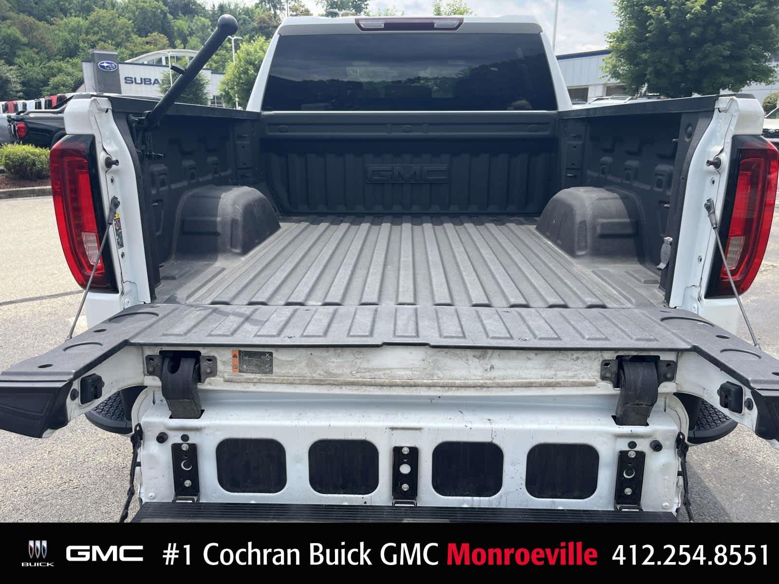Used 2023 White Frost Tricoat GMC SLT image 23