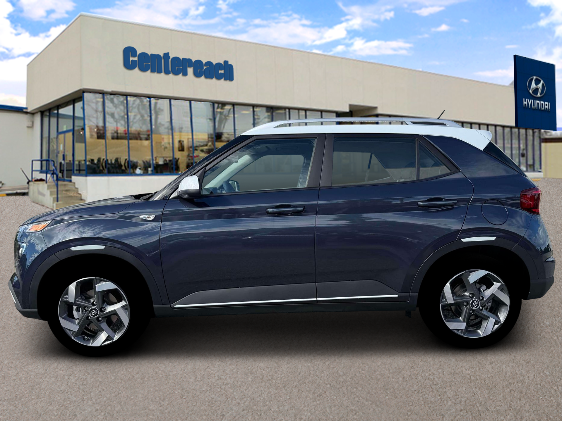 New 2026 Denim w/White Roof Hyundai SEL w/Two-Tone Roof image 3