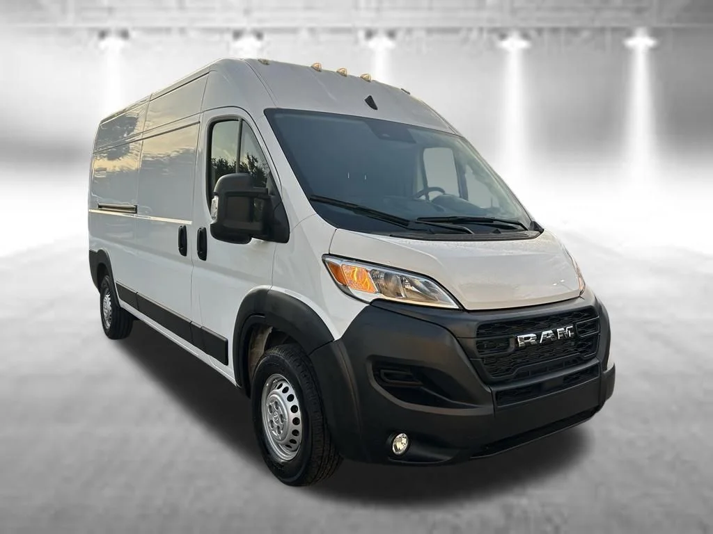 Used 2025 Bright White Clearcoat Ram High Roof image 2