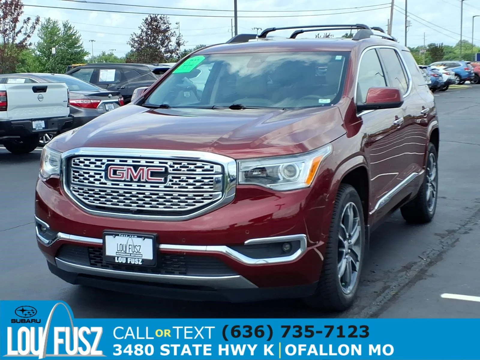 Used 2017 Crimson Red Tintcoat GMC Denali image 2