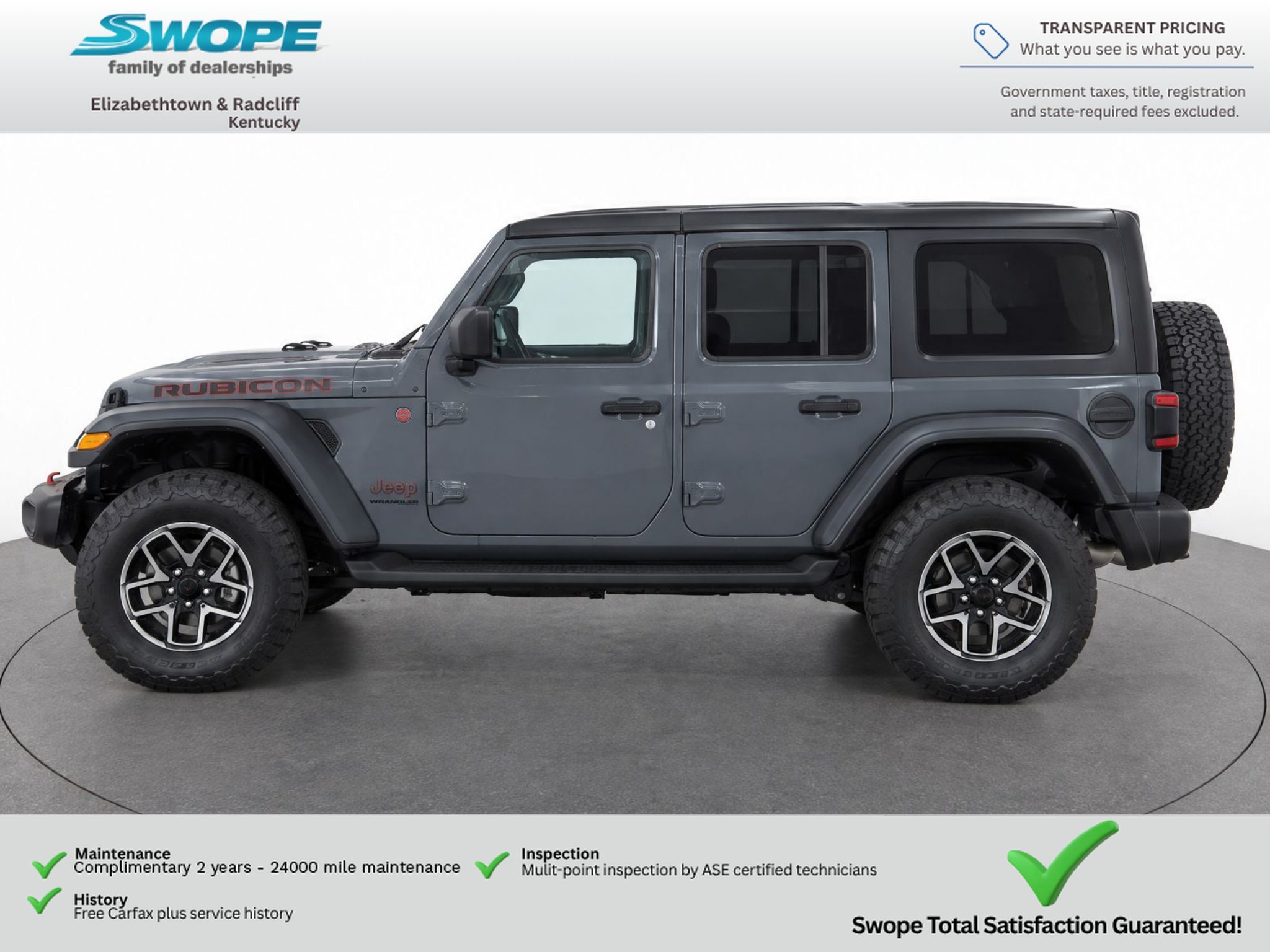 Used 2024 Anvil Clear Coat Jeep Rubicon image 8