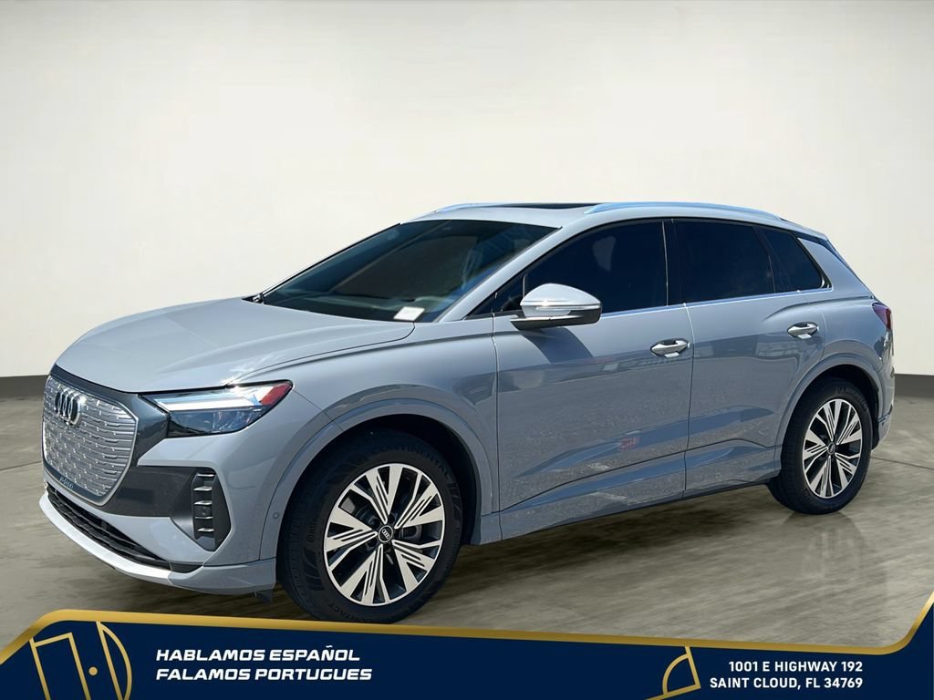 Used 2023 Audi Q4 e-tron Premium Plus with VIN WA1BCBFZ4PP012617 for sale in St. Cloud, FL