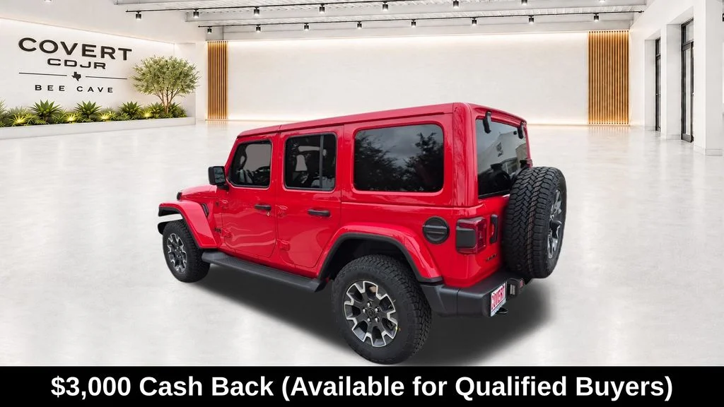 New 2026 Firecracker Red Clear-Coat Exterior Paint Jeep Sahara image 9