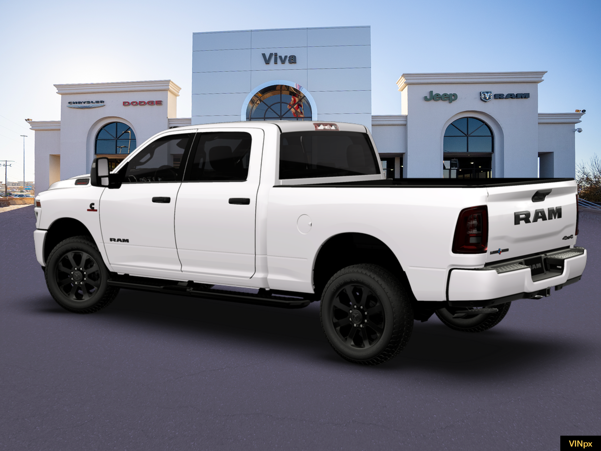 New 2026 Bright White Clear-Coat Exterior Paint RAM Big Horn image 16