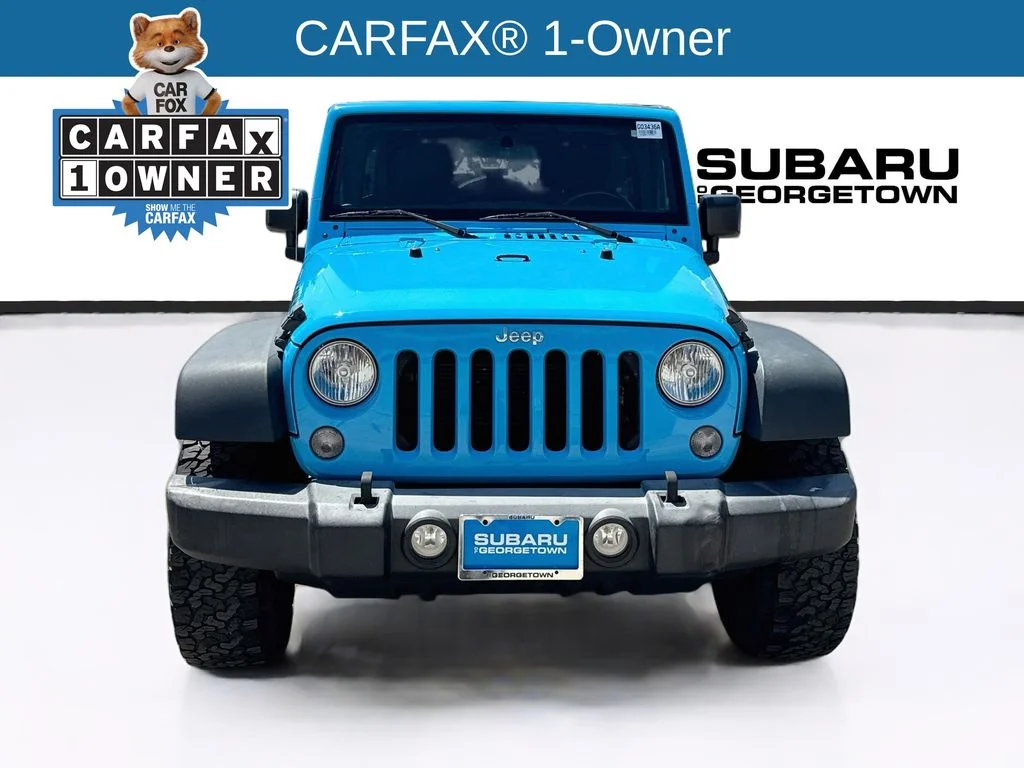 Used 2018 Blue Jeep Unlimited Sport image 2