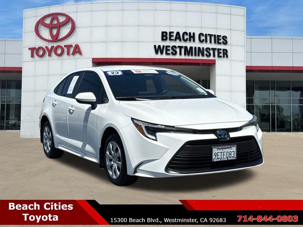 Certified Used 2023 White Toyota LE image 1