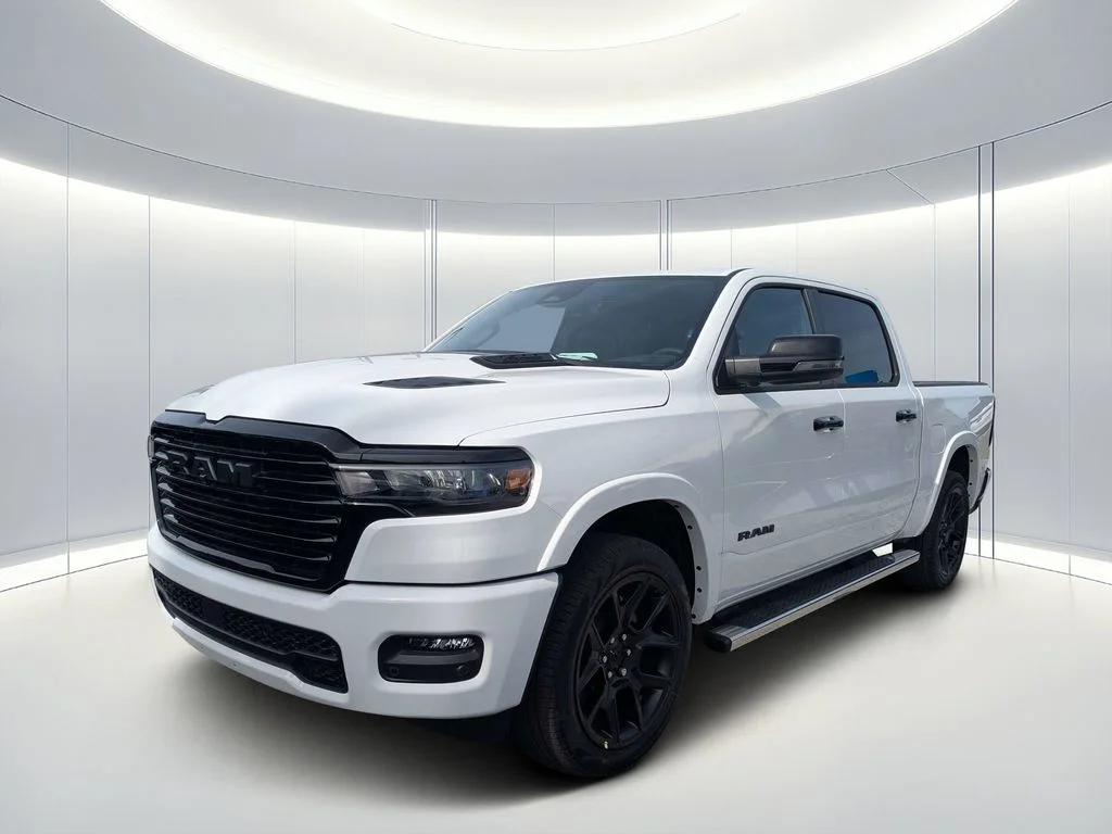 New 2026 Bright White Clear-Coat Exterior Paint RAM Laramie image 8