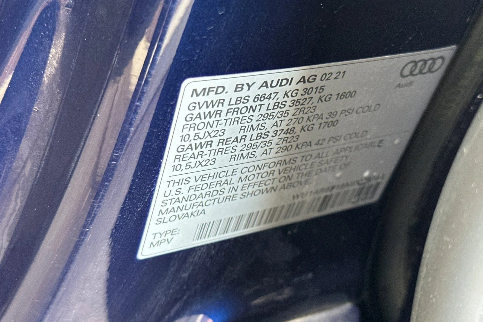 Used 2021 Blue Audi 4.0T image 36