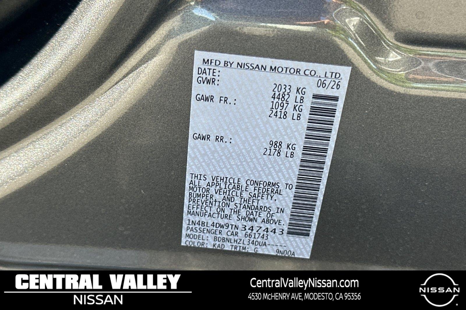 New 2026 Gun Metallic Nissan SV image 26