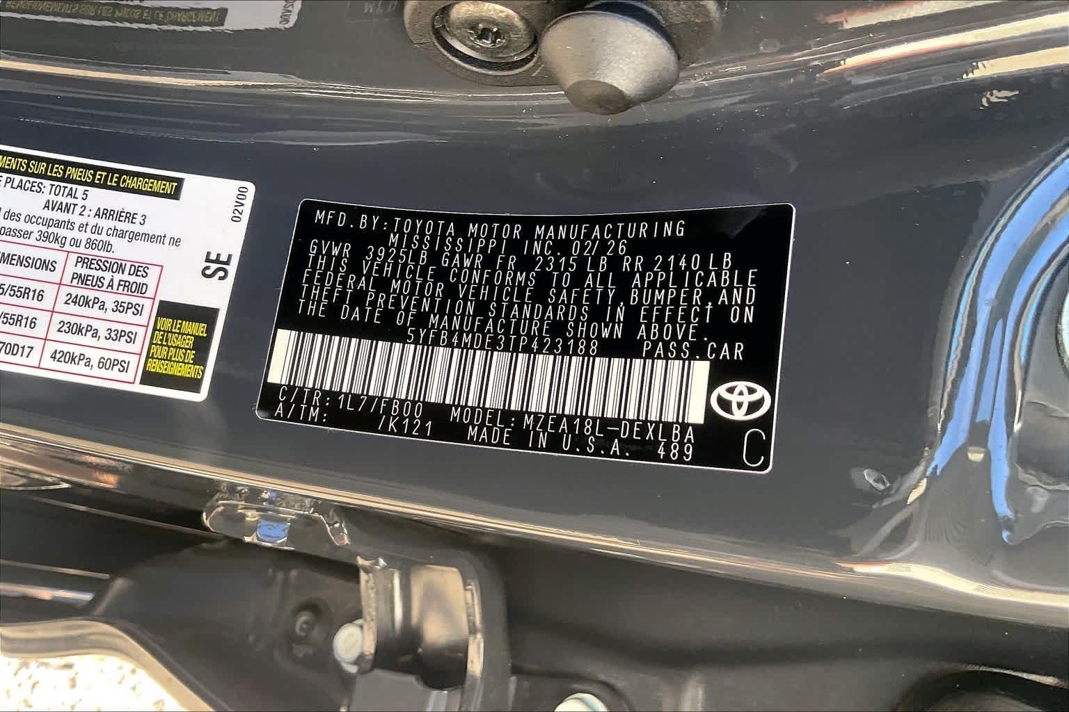 Used 2026 Underground Toyota LE image 34