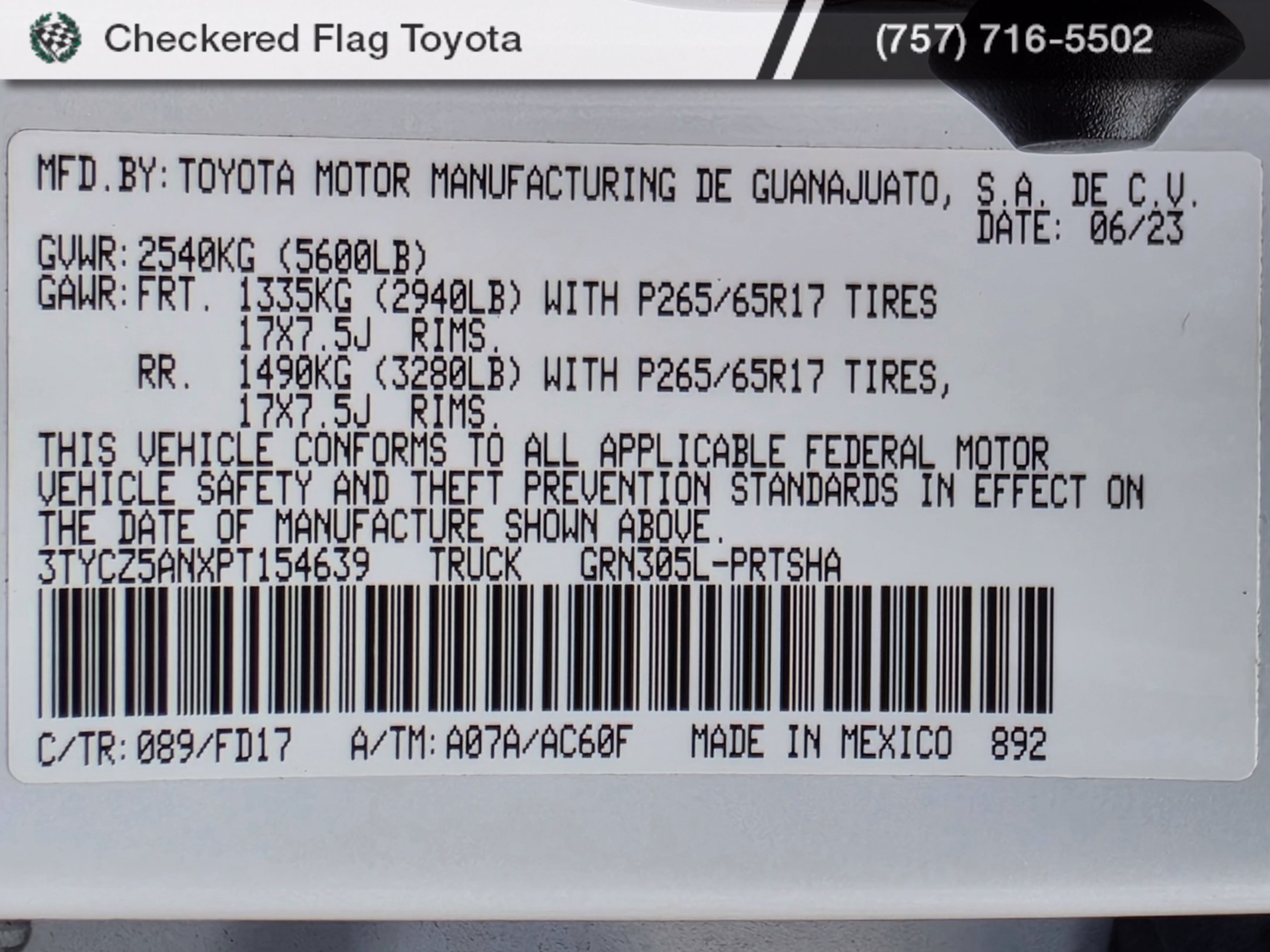 Used 2023 Wind Chill Pearl Toyota TRD Sport image 20