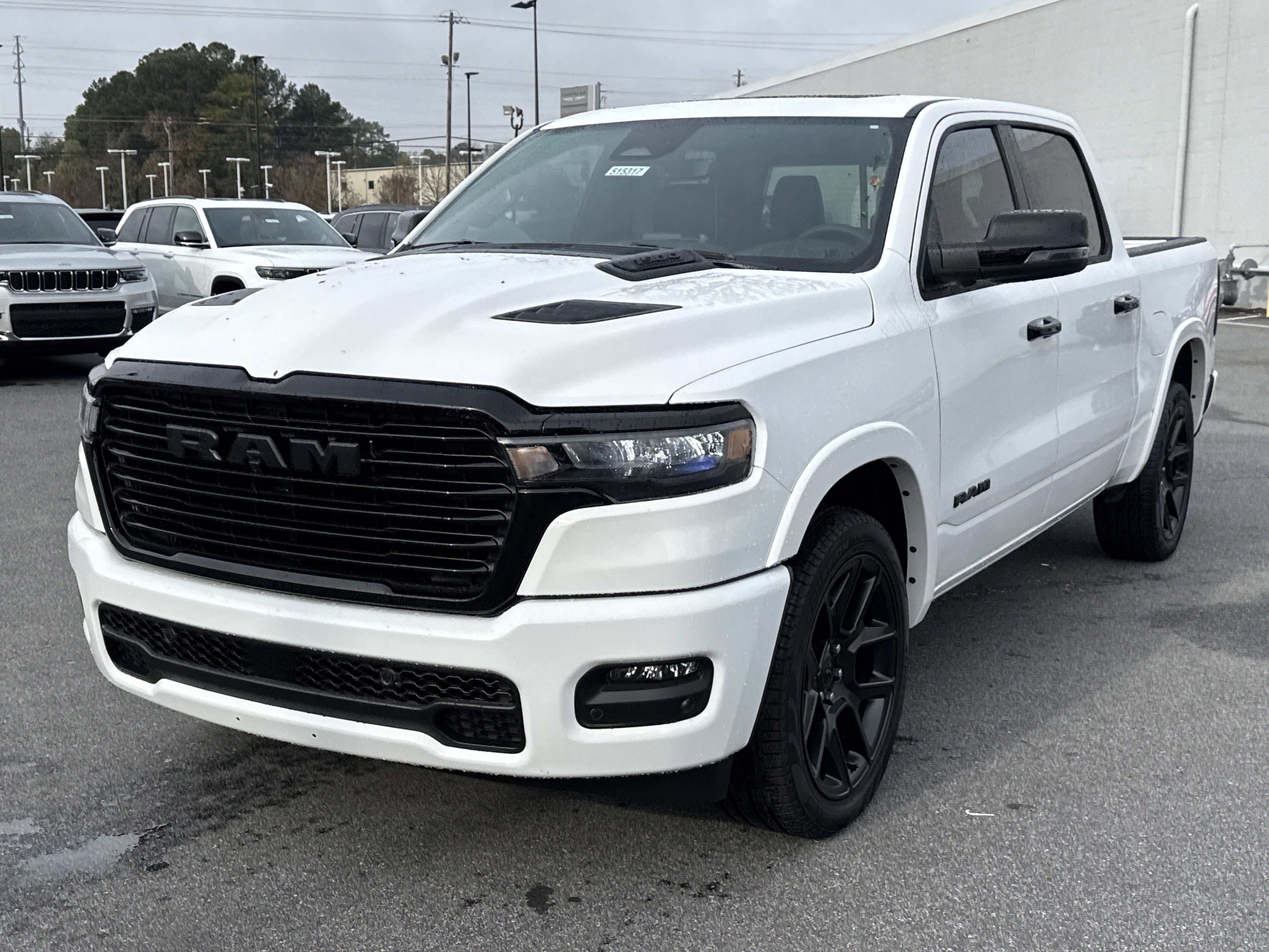 New 2026 Bright White Clear-Coat Exterior Paint RAM Laramie image 3