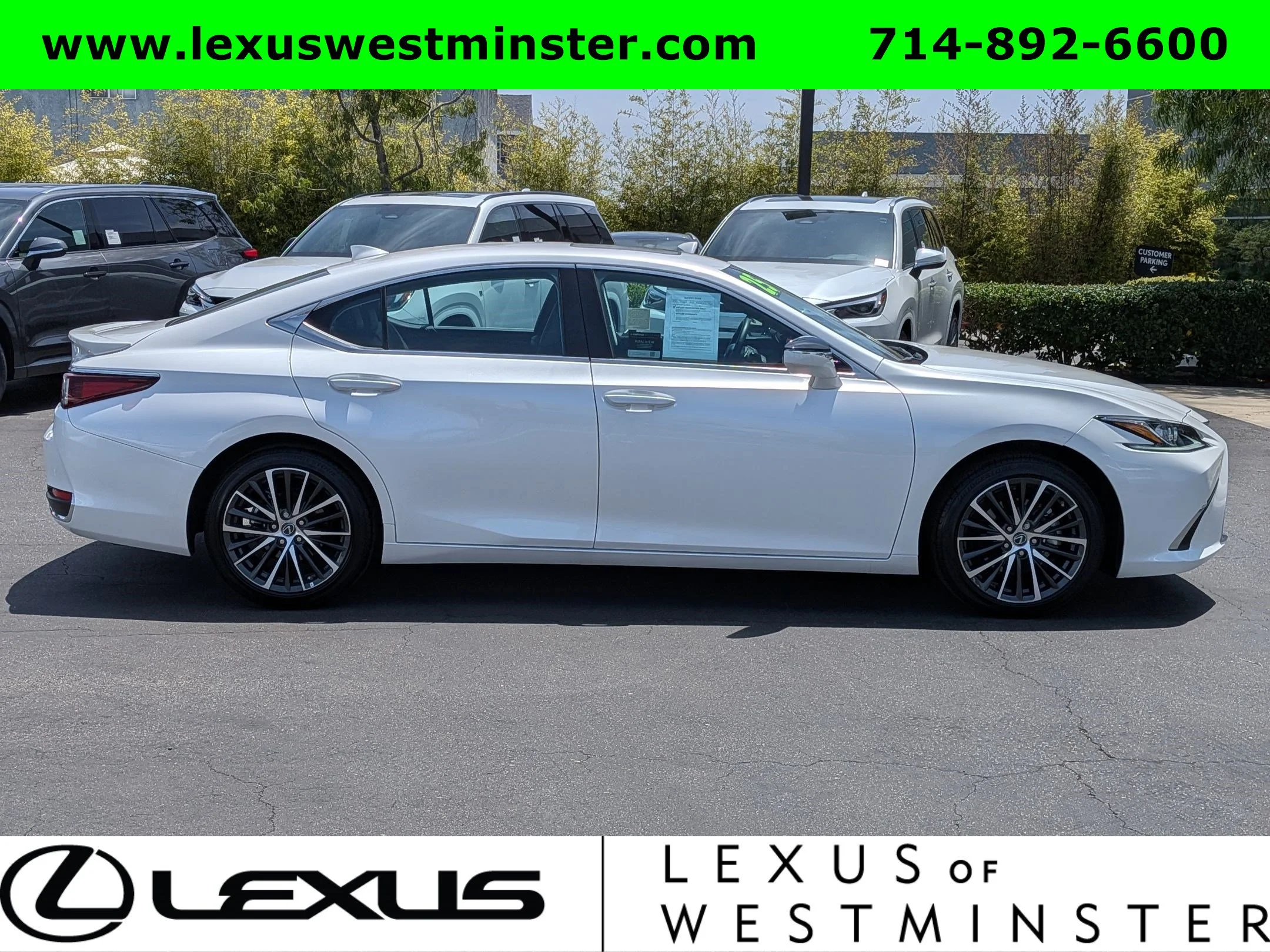 Certified Used 2025 EMINENT WHITE PEARL Lexus ES 300h image 4