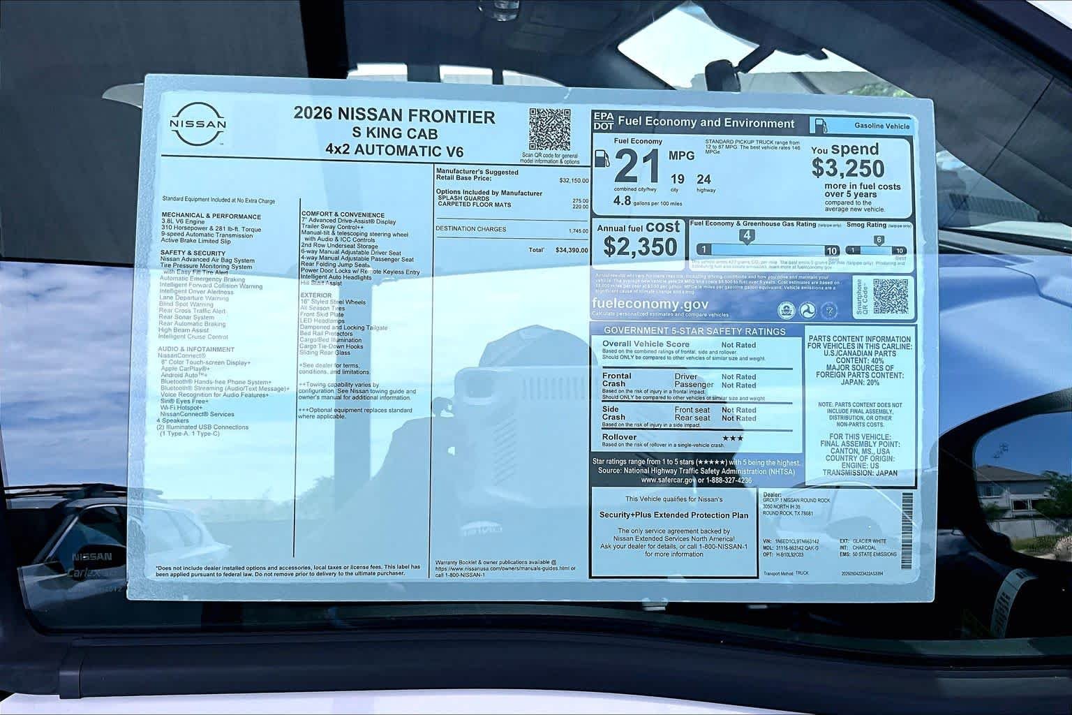 New 2026 Glacier White Nissan S image 19
