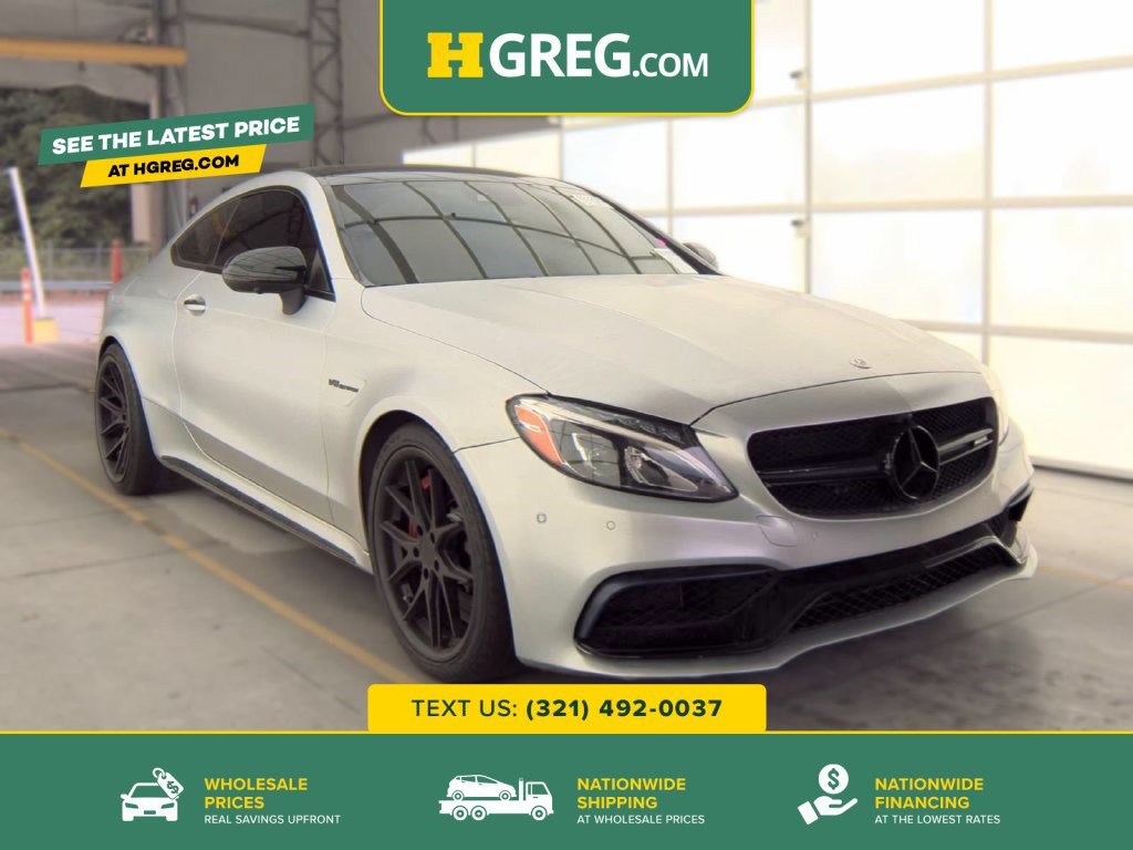 Used 2018 Iridium Silver Metallic Mercedes-Benz AMG® C 63 S image 1