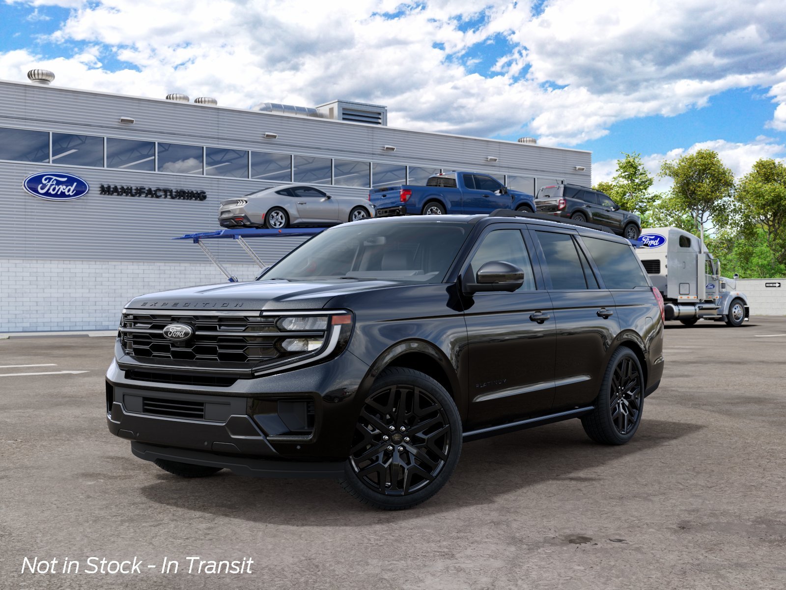 New 2027 Agate Black Metallic Ford Platinum image 2