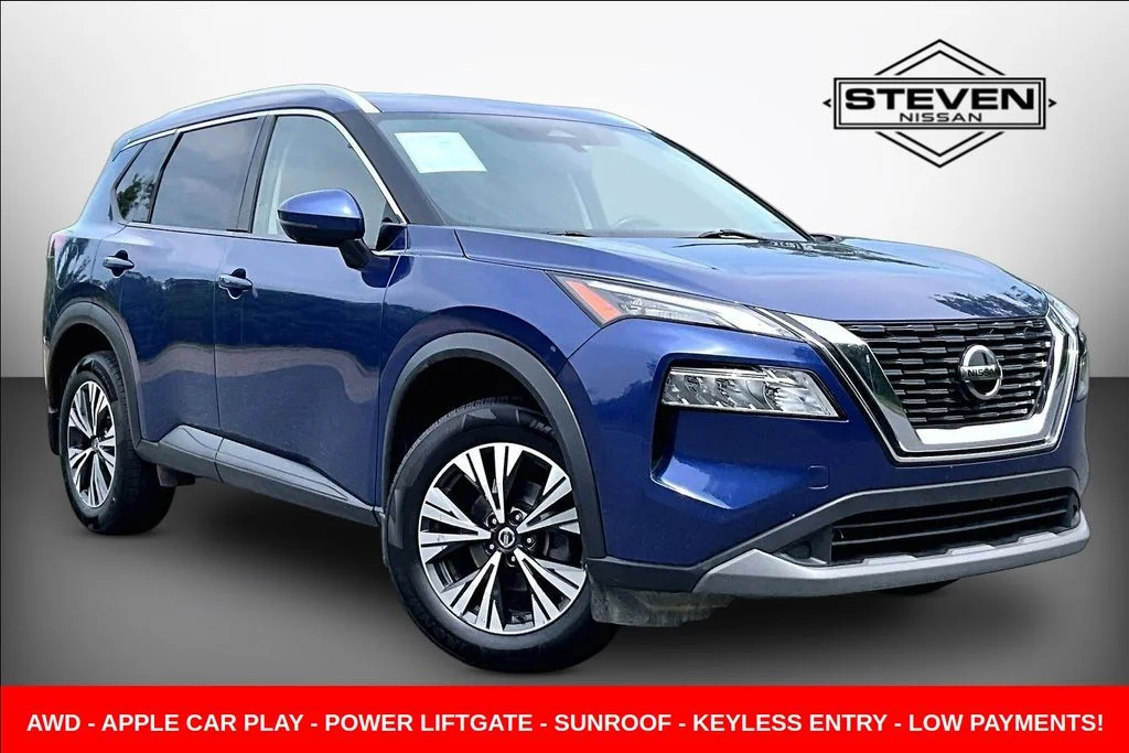 Used 2021 Blue Nissan SV image 1