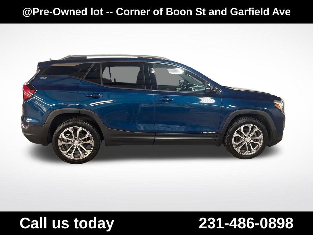 Used 2020 BLUE EMERALD METALLIC GMC SLT image 8