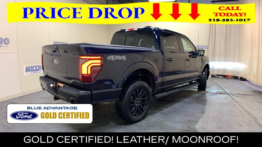Certified Used 2025 Blue Metallic Ford Lariat image 3