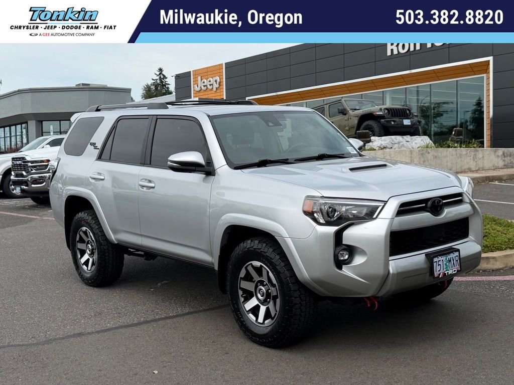 Used 2021 Silver Toyota TRD Off-Road Premium image 1