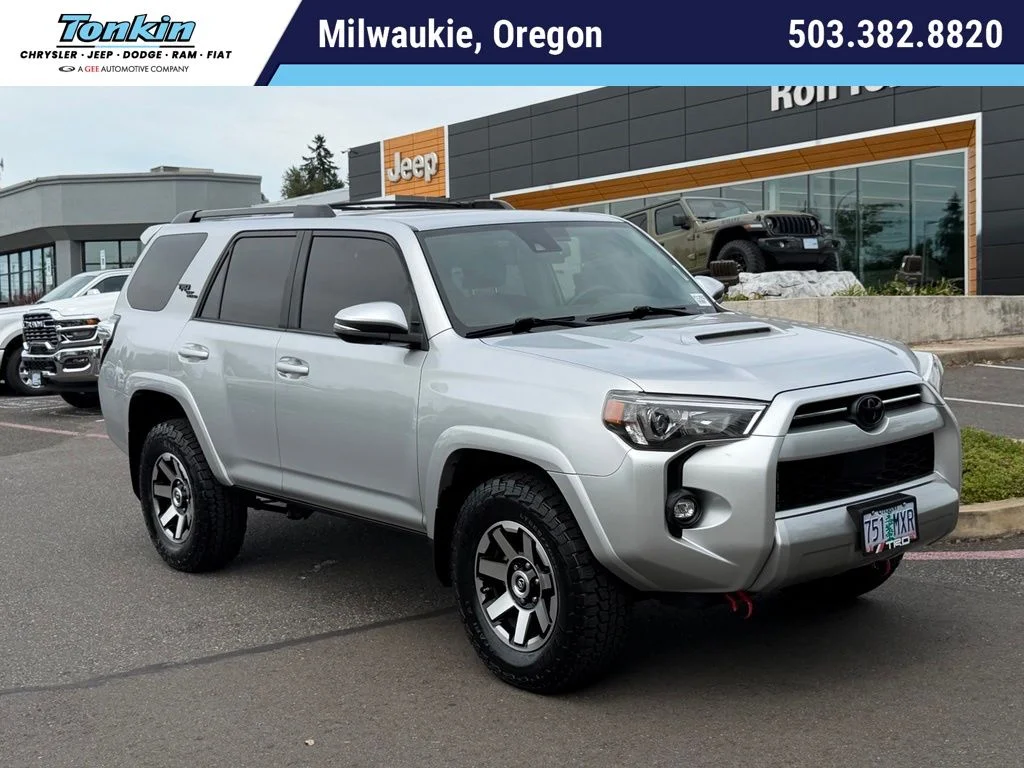 Used 2021 Silver Toyota TRD Off-Road Premium image 1
