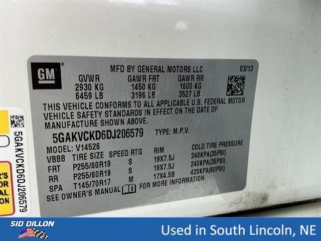 Used 2013 White Diamond Tricoat Buick Leather image 14