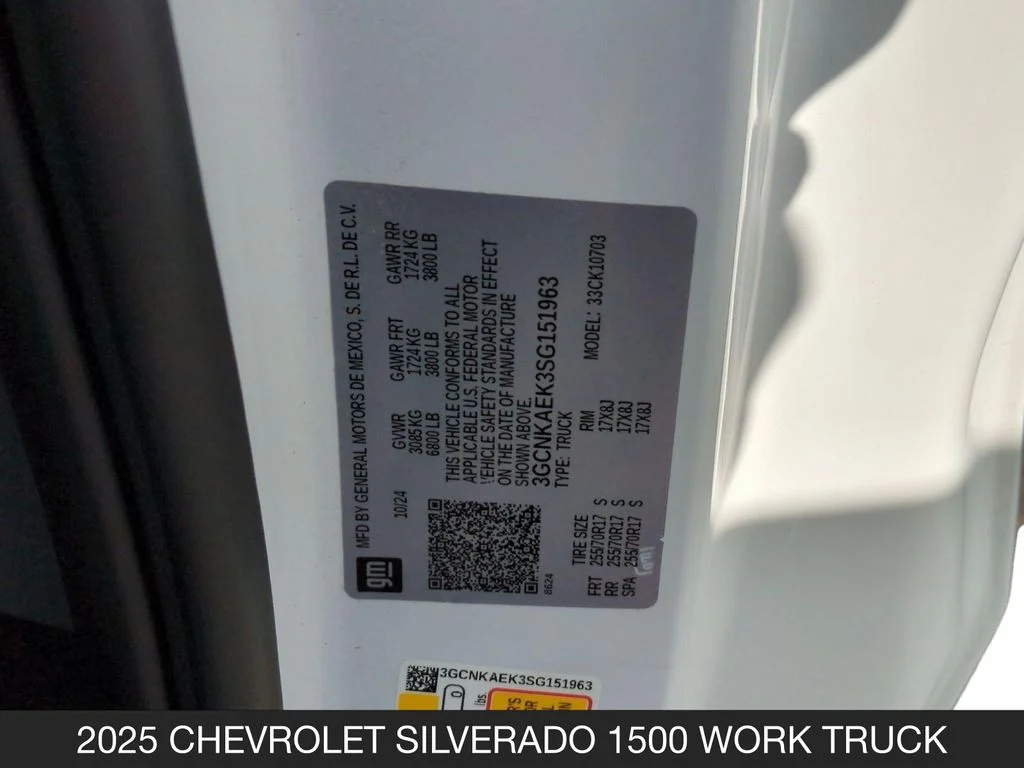 Used 2025 White Chevrolet WT image 24