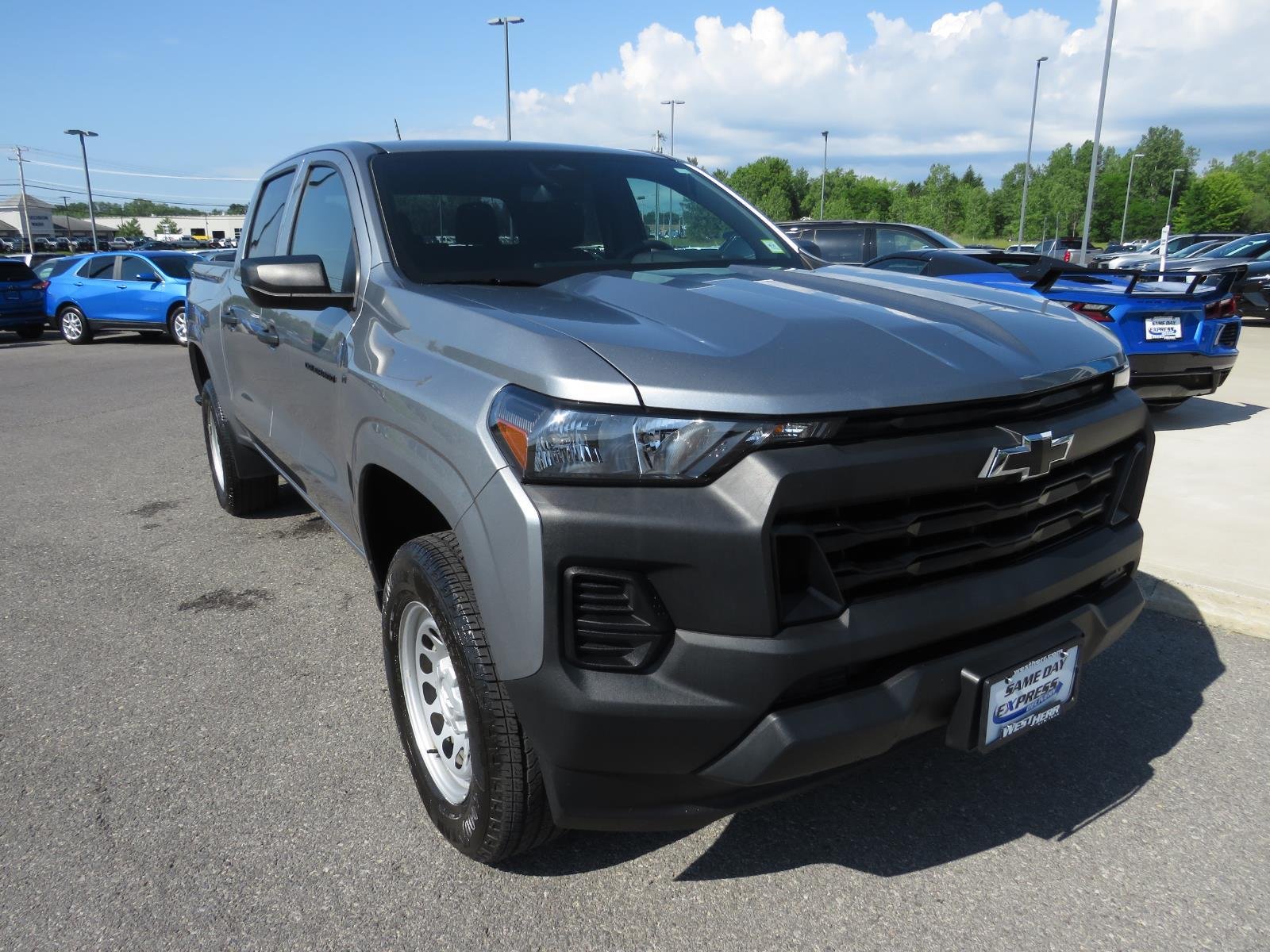Used 2024 Sterling Gray Metallic Chevrolet Work Truck image 3