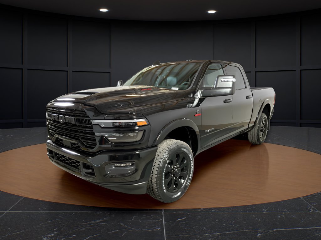 New 2027 Diamond Black Crystal Pearl-Coat Exterior Paint RAM Laramie image 1